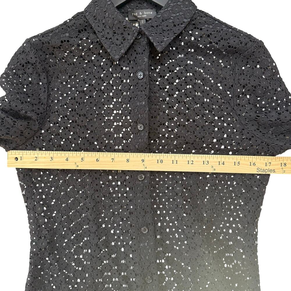 RAG & BONE Yvette Lace Button-Up Shirt - Picture 9 of 13
